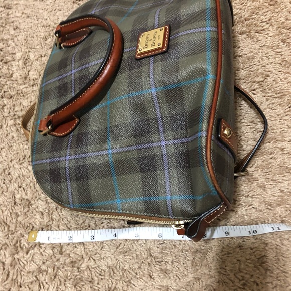 Dooney & Bourke Navy/Green Plaid Purse - Picture 5 of 10